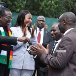 Ministry of Sport, Recreation, Arts and Culture  Minister, Hon. Lt. Gen (Rtd). Amb. A.N Sanyatwe accompanied the Chitungwiza Harmony Singers  and Light Machine Machine Gun (LMG) Choir to State House to meet His Excellency the President, Dr. Emmerson Dambudzo Mnangagwa